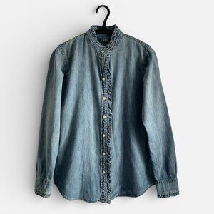 Lauren Ralph Lauren Denim Prairie Shirt, Size SP